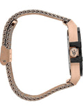 Maserati Potenza Classic Black Dial Rose Gold Mesh Bracelet Watch For Men - R8853108009 Buy Now By Maserati