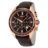 Hugo Boss Driver Sport Chronograph Brown Dial Brown Leather Strap Watch for Men - 1513093 Buy Now By Hugo Boss
