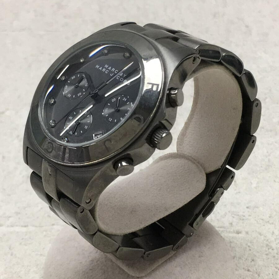 Marc Jacobs Blade Chronograph Black Dial Black Steel Strap Watch for Women - MBM3103 Buy Now By Marc Jacobs