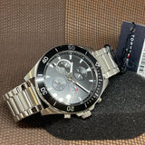 Tommy Hilfiger Larson Multifunction Black Dial Silver Steel Strap Watch For Men - 1791916 Buy Now By Tommy Hilfiger