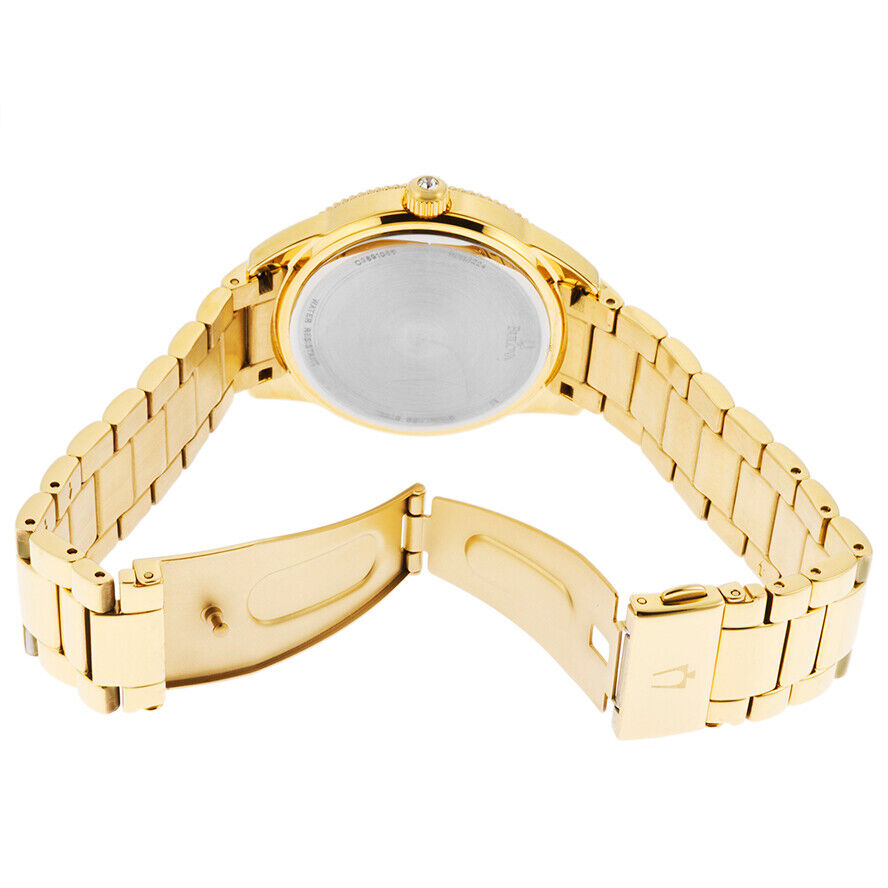 Bulova Multi Function Gold Dial Gold Steel Strap Watch for Women - 97N102 Buy Now By Bulova