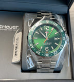 Tag Heuer Formula 1 Limited Edition Green Dial Silver Steel Strap Watch for Men - WAZ1017.BA0842 Buy Now By Tag Heuer