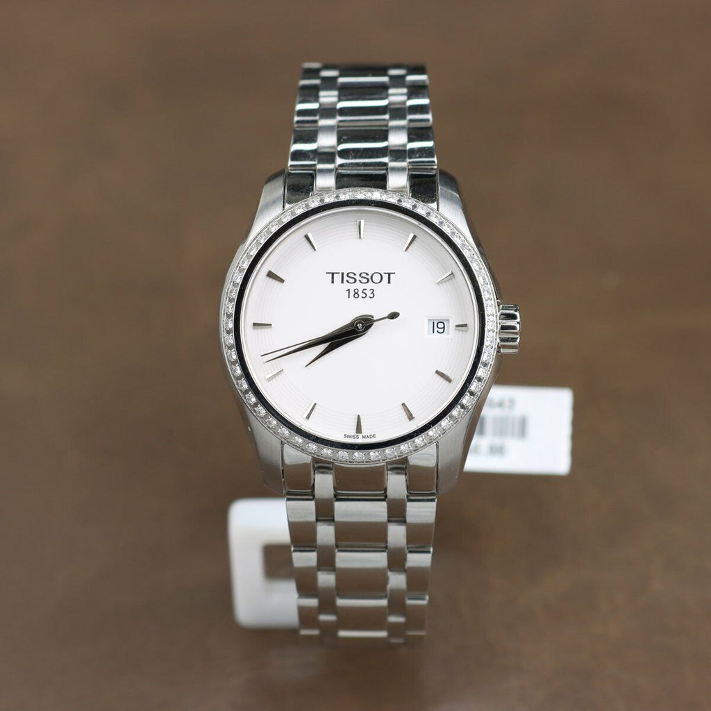 Tissot T Trend Couturier Lady White Dial Watch For Women - T035.210.61.011.00 Buy Now By Tissot