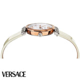 Versace Greca White Dial White Leather Strap Watch for Women - VELW00120 Buy Now By Versace
