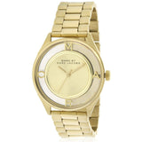 Marc Jacobs Marc Tether Transparent Gold Dial Gold Steel Strap Watch for Women - MBM3413 Buy Now By Marc Jacobs