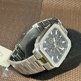 Fossil Inscription Multifunction Black Dial Silver Steel Strap Watch for Men - BQ2655 Buy Now By Fossil