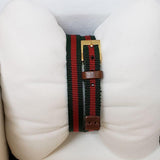 Gucci G-Frame Multicolored Dial Two Tone Nylon Strap Watch For Women - YA128527 Buy Now By Gucci