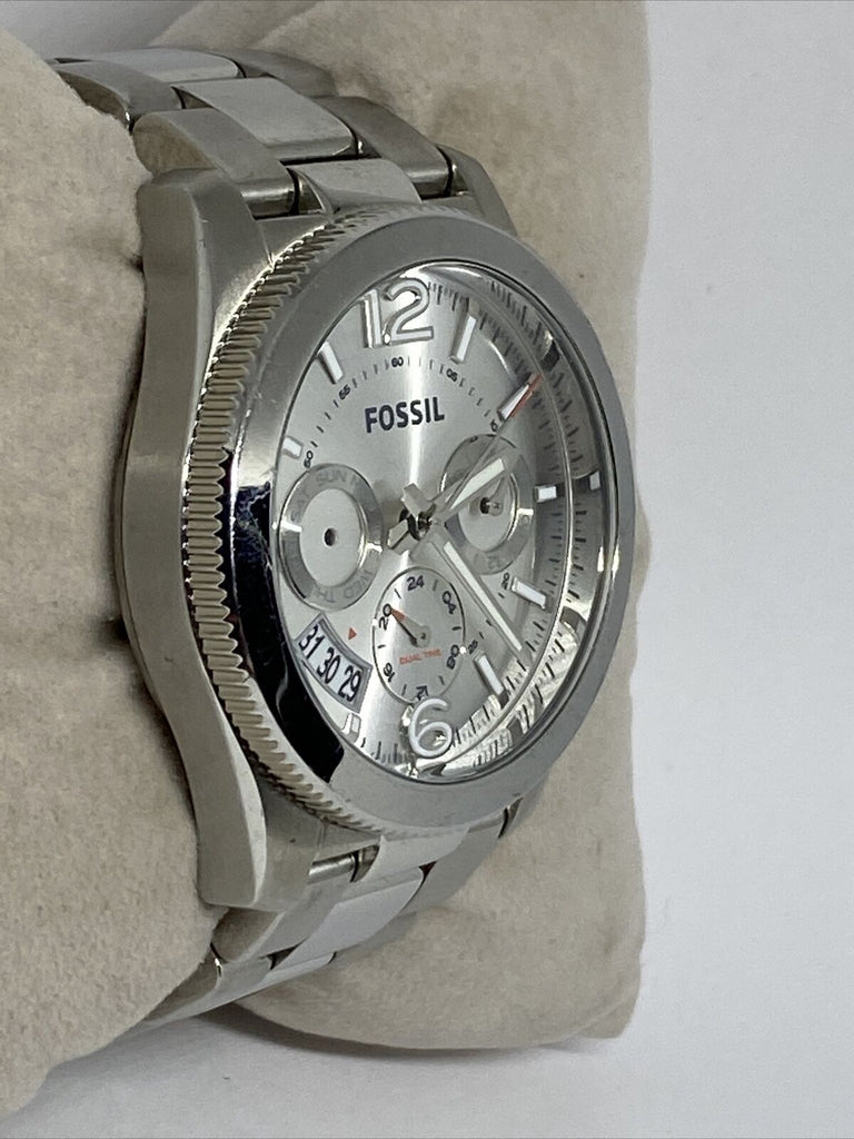 Fossil Boyfriend Multifunction Silver Dial Silver Steel Strap Watch for Women - ES3883 Buy Now By Fossil