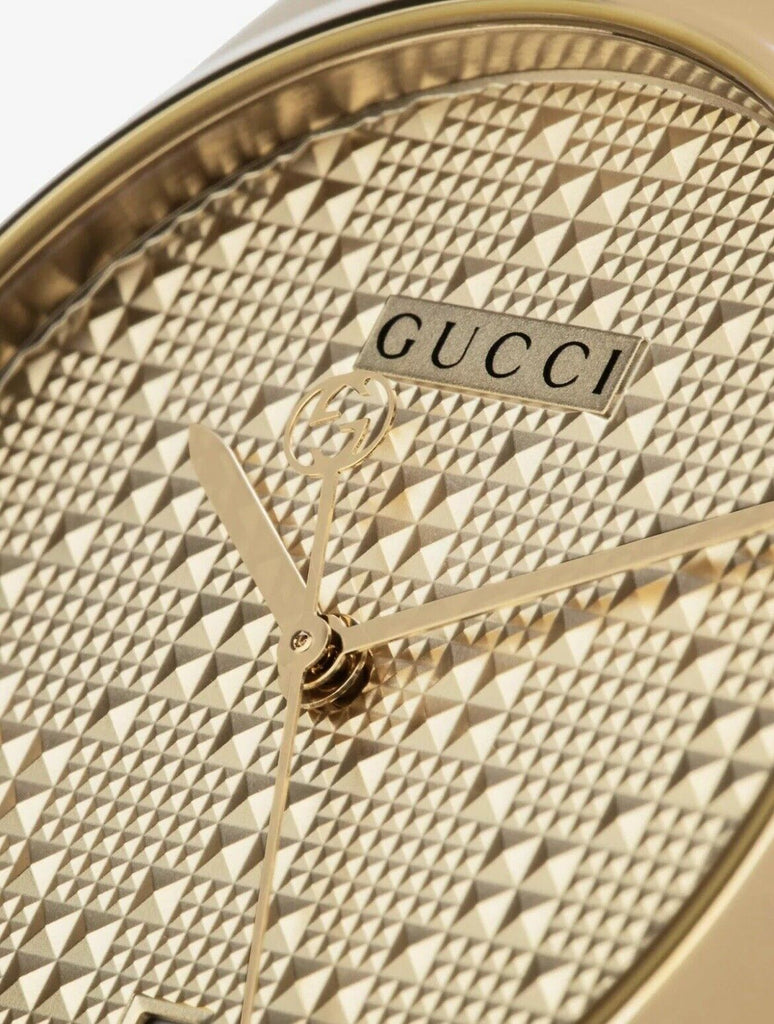 Gucci G Timeless Gold Dial Gold Steel Strap Unisex Watch - YA126461 Buy Now By Gucci