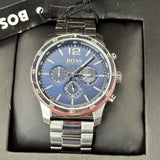 Hugo Boss Professional Chronograph Blue Dial Silver Steel Strap Watch for Men - 1513527 Buy Now By Hugo Boss