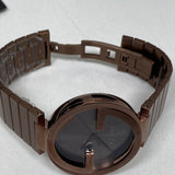 Gucci Interlocking XL Brown Dial Brown Steel Strap Watch For Men - YA133211 Buy Now By Gucci