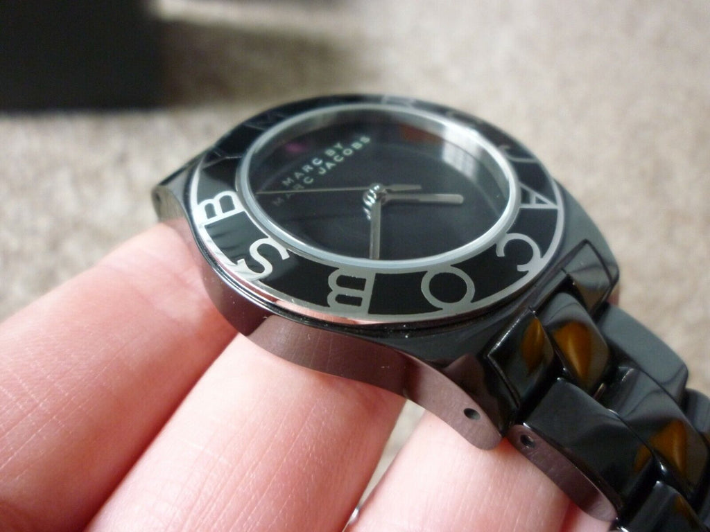 Marc Jacobs Black Dial Black Ceramic Strap Watch for Women - MBM9501 Buy Now By Marc Jacobs