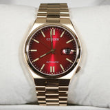 Citizen Tsuyosa Automatic Red Dial Gold Steel Strap Watch For Men - NJ0153-82X Buy Now By Citizen