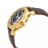 Versace Code Quartz Blue Dial Brown Leather Strap Watch For Men - VEPO00220 Buy Now By Versace