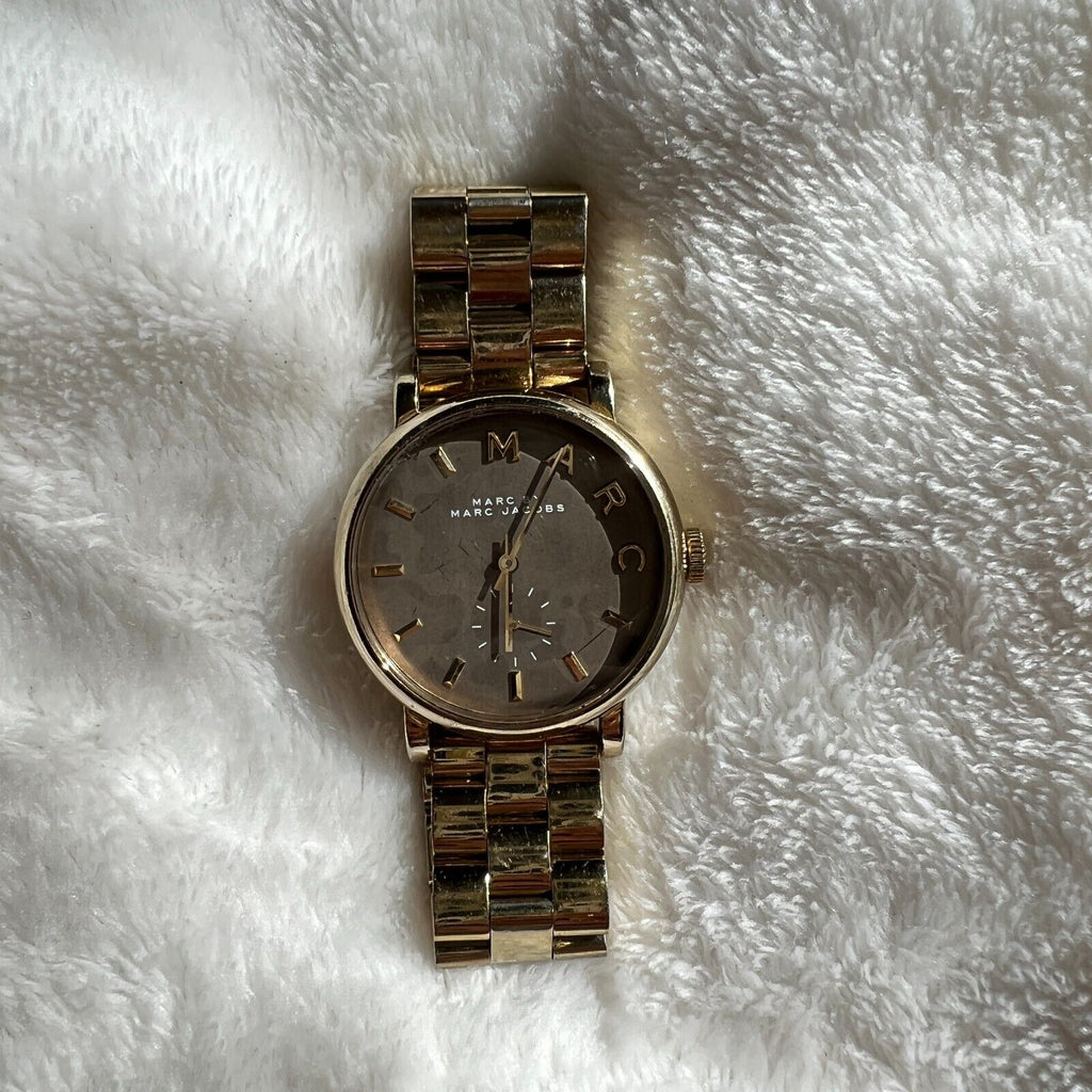 Marc Jacobs Baker Brown Dial Gold Steel Strap Watch for Women - MBM8631 Buy Now By Marc Jacobs