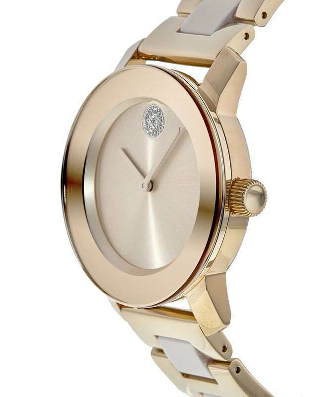 Movado Bold Rose Gold Dial Two Tone Steel Strap Watch for Women - 3600639 Buy Now By Movado