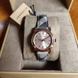 Burberry The City Pink Dial Brown Leather Strap Watch for Women - BU9236 Buy Now By Burberry