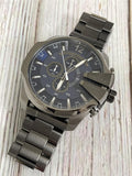 Diesel Mega Chief Chronograph Blue Dial Black Steel Strap Watch For Men - DZ4329 Buy Now By Diesel