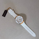 Guess Athena White Dial White Rubber Strap Watch For Women - GW0030L3 Buy Now By Guess
