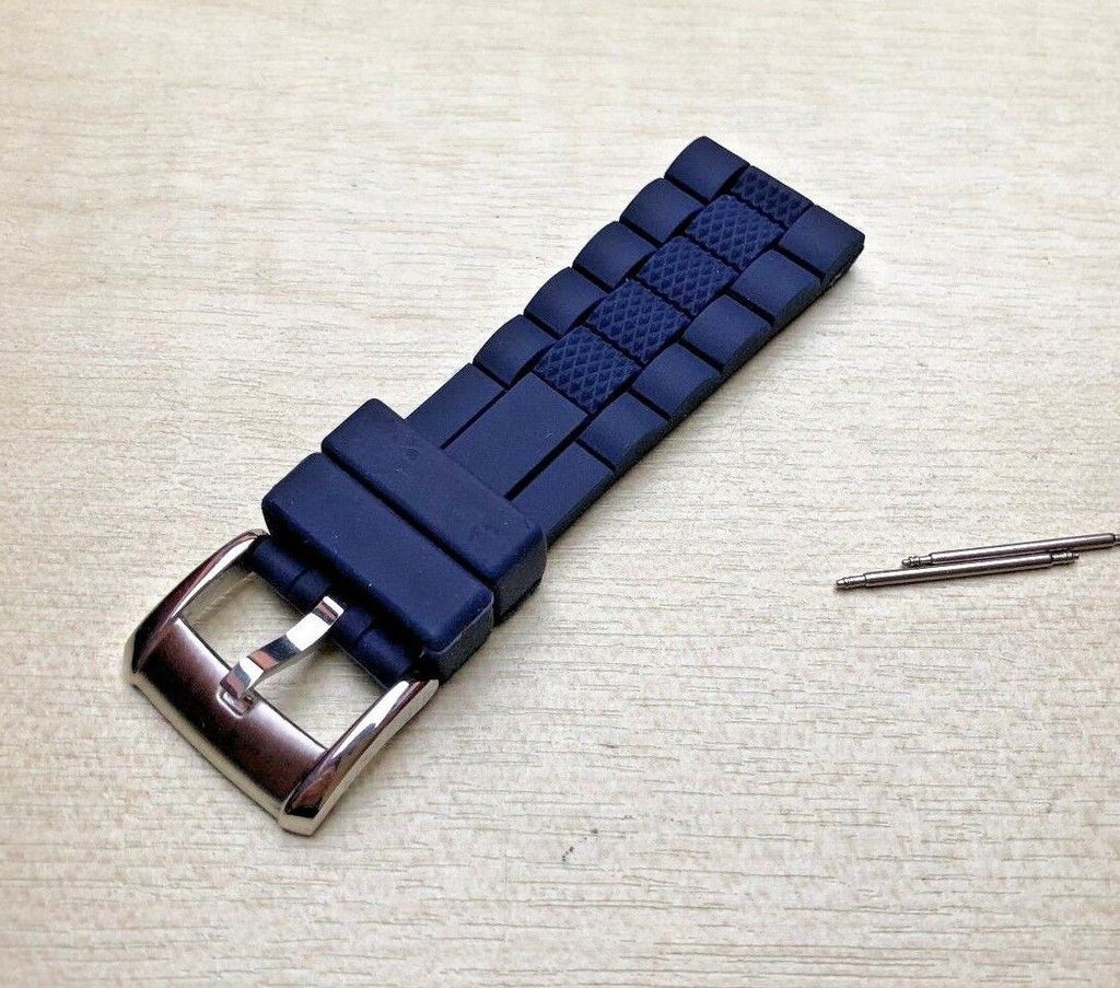 Emporio Armani Chronograph Blue Dial Blue Rubber Strap Watch For Men - AR5864 Buy Now By Emporio Armani