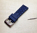 Emporio Armani Chronograph Blue Dial Blue Rubber Strap Watch For Men - AR5864 Buy Now By Emporio Armani