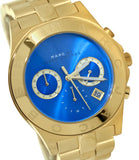 Marc Jacobs Blade Chronograph Blue Dial Gold Steel Strap Watch for Women - MBM3307 Buy Now By Marc Jacobs