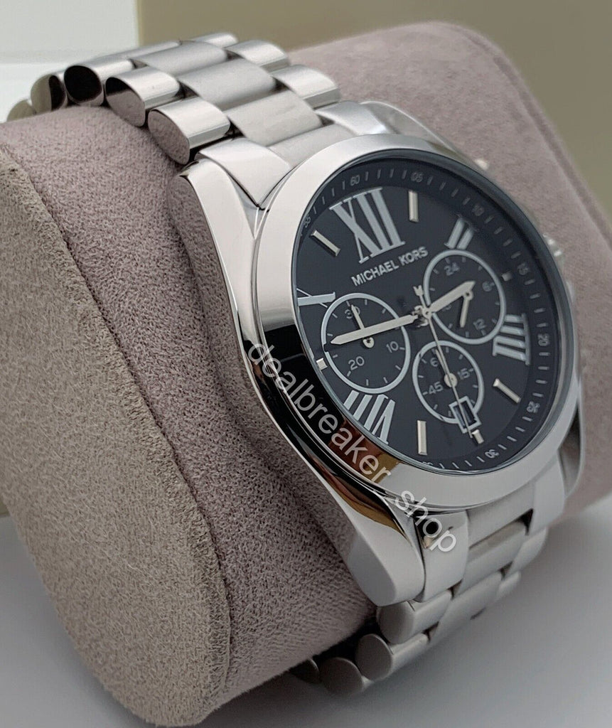 Michael Kors Bradshaw Black Dial Silver Steel Strap Watch for Men - MK5705 Buy Now By Michael Kors