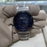 Salvatore Ferragamo Sapphire Blue Dial Silver Steel Strap Watch for Men - SFHP006-20 Buy Now By Salvatore Ferragamo