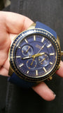 Guess Fuel Chronograph Blue Dial Blue Rubber Strap Watch for Men - W0802G2 Buy Now By Guess