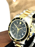 Movado Series 800 Chronograph Black Dial Two Tone Steel Strap Watch For Men - 2600146 Buy Now By Movado