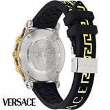 Versace Sports Tech Chronograph Silver Dial Black Rubber Strap Watch for Women - VELT00519 Buy Now By Versace