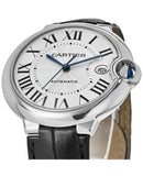 Cartier Ballon Bleu De Cartier Silver Dial Black Leather Strap Watch for Women - WSBB0030 Buy Now By Cartier
