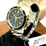 Movado Series 800 Chronograph Black Dial Two Tone Steel Strap Watch For Men - 2600146 Buy Now By Movado