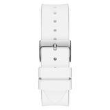 Guess Venus Diamonds White Dial White Rubber Strap Watch for Women - GW0118L3 Buy Now By Guess