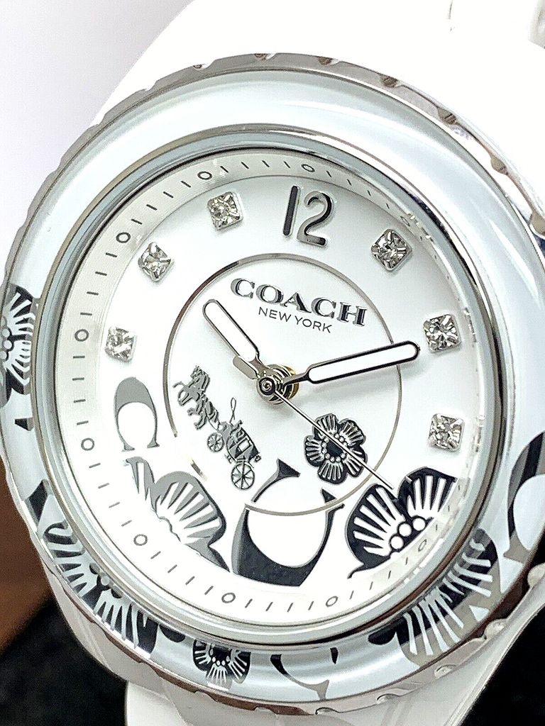 Coach Preston White Dial White Steel Strap Watch for Women - 14503464 Buy Now By Coach