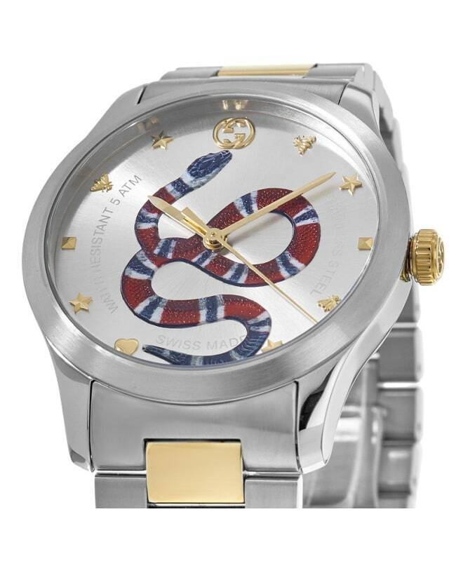 Gucci G Timeless Quartz Stainless Steel Silver Dial 27mm Watch For Women - YA126591 Buy Now By Gucci