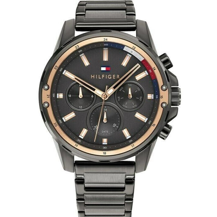 Tommy Hilfiger Mason Grey Dial Grey Steel Strap Watch for Men - 1791790 Buy Now By Tommy Hilfiger