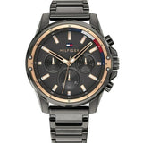 Tommy Hilfiger Mason Grey Dial Grey Steel Strap Watch for Men - 1791790 Buy Now By Tommy Hilfiger