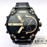 Diesel Big Daddy Chronograph Black Dial Black Steel Strap Watch For Men - DZ7312 Buy Now By Diesel