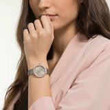 Swarovski Crystal Frost Silver Dial White Leather Strap Watch for Women - 5484070 Buy Now By Swarovski
