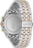 Hugo Boss Associate Chronograph Black Dial Two Tone Steel Strap Watch for Men - 1513840 Buy Now By Hugo Boss
