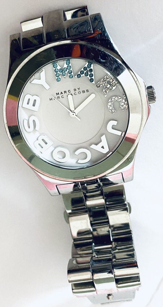 Marc Jacobs Rivera White Dial Silver Steel Strap Watch for Women - MBM3136 Buy Now By Marc Jacobs