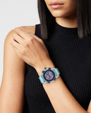 Versace Icon Active Chronograph Purple Dial Blue Silicone Strap Watch For Men - VEZ701523 Buy Now By Versace