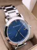 Burberry The City Blue Dial Silver Steel Strap Watch for Men - BU9031 Buy Now By Burberry