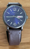 Marc Jacobs Fergus Blue Dial Brown Leather Strap Watch for Men - MBM5078 Buy Now By Marc Jacobs