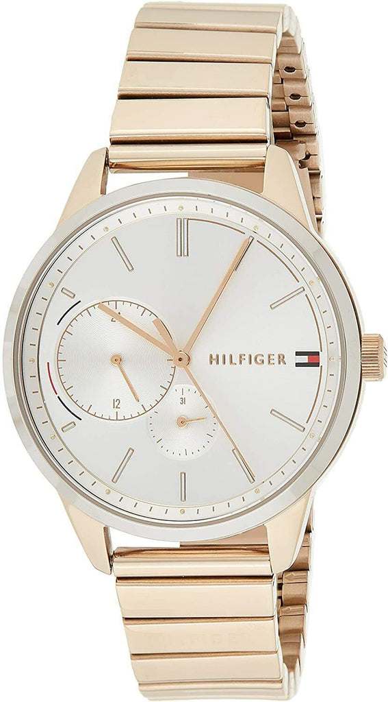 Tommy Hilfiger Brooke Silver Dial Rose Gold Steel Strap Watch for Women - 1782021 Buy Now By Tommy Hilfiger