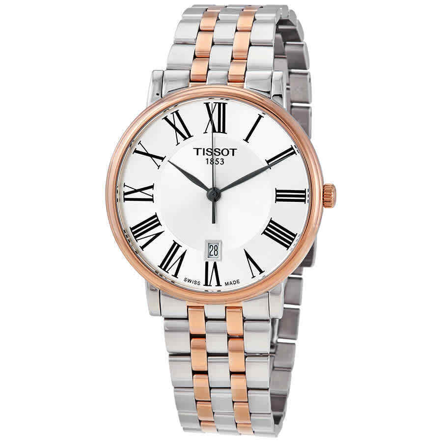 Tissot T Classic Carson Premium Silver Dial Two Tone Steel Strap Watch For Men - T122.410.22.033.00 Buy Now By Tissot