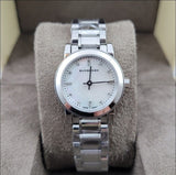 Burberry The City Diamonds Mother of Pearl Dial Silver Steel Strap Watch for Women - BU9224 Buy Now By Burberry
