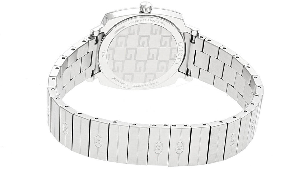 Gucci Grip Quartz Silver Dial Silver Steel Strap Watch For Men - YA157501 Buy Now By Gucci