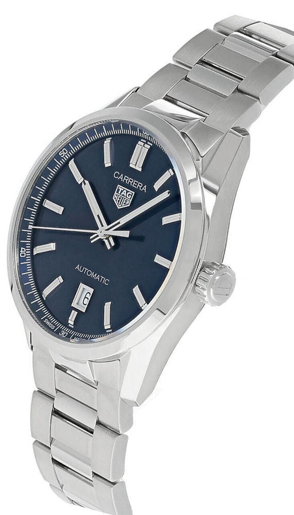 Tag Heuer Carrera Date Blue Dial Silver Steel Strap Watch for Men - WBN2112.BA0639 Buy Now By Tag Heuer
